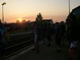 Le leve de soleil depuis la gare